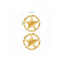 ARMY YILDIZ 13 X 13 cm GOLD STİCKER 2 Lİ