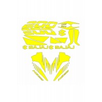 BAJAJ PULSAR NS200 UYUMLU SARI STİCKER SET
