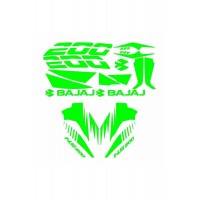 BAJAJ PULSAR NS200 UYUMLU YEŞİL STİCKER SET