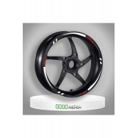 BEYAZ I REFLEKTÖR BASKI HONDA PCX UYUMLU 1 SET JANT ŞERİDİ