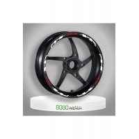 BEYAZ II REFLEKTÖR BASKI HONDA PCX UYUMLU 1 SET JANT ŞERİDİ
